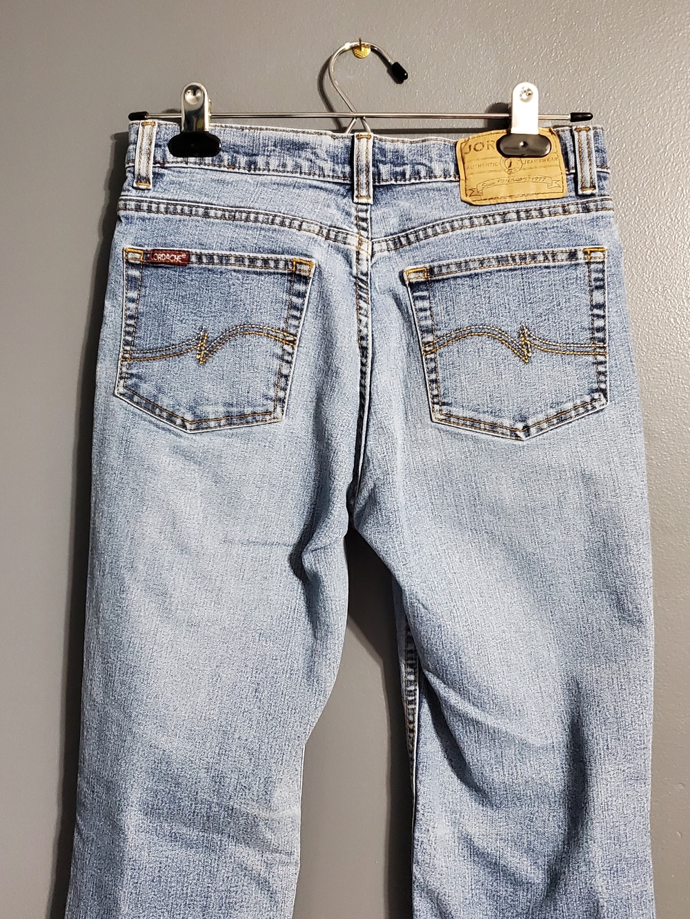 Vintage Jordache Lo Rise Light Wash Women's Flare Jeans Size 7 Petite - Picture 5 of 8